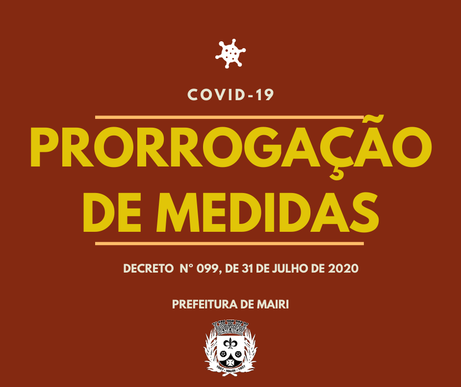Prefeitura prorroga medidas restritivas em combate à Covid-19 no município
